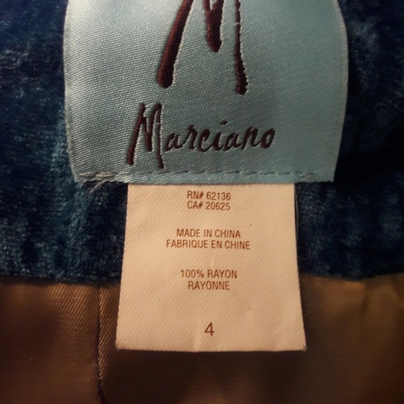 Guess Women Turquoise Velvet Career Jacket Size 4 - Picture 7 of 8